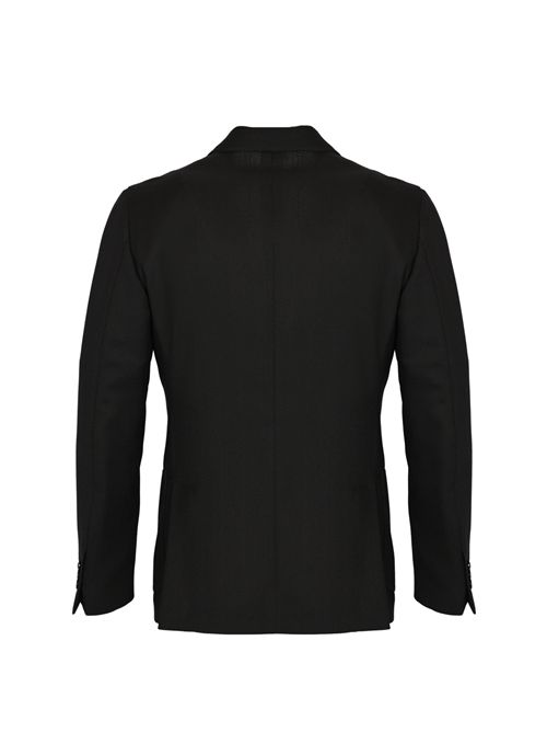 Giacca doppiopetto Roma in lana vergine Nero LARDINI | CN6203E20 CN65502990